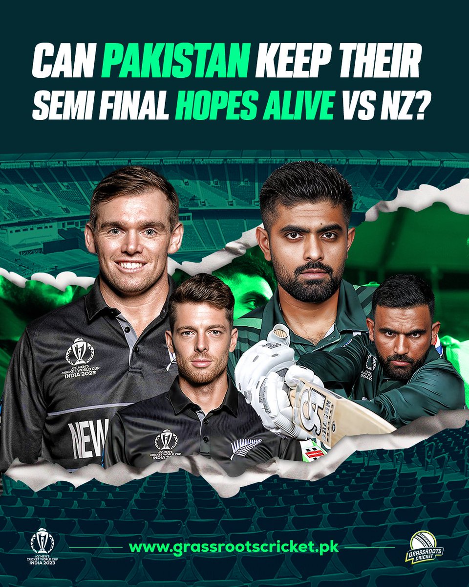 Pakistan face off against New Zealand in Bengaluru tomorrow and must win to stay alive in the semi-final race! 🇳🇿🇵🇰

What can Babar Azam's side do to come out on top against the Black Caps? Check out this thread and comment below!

#NZvPAK | #CWC23 | #IsBaarUsPaar
