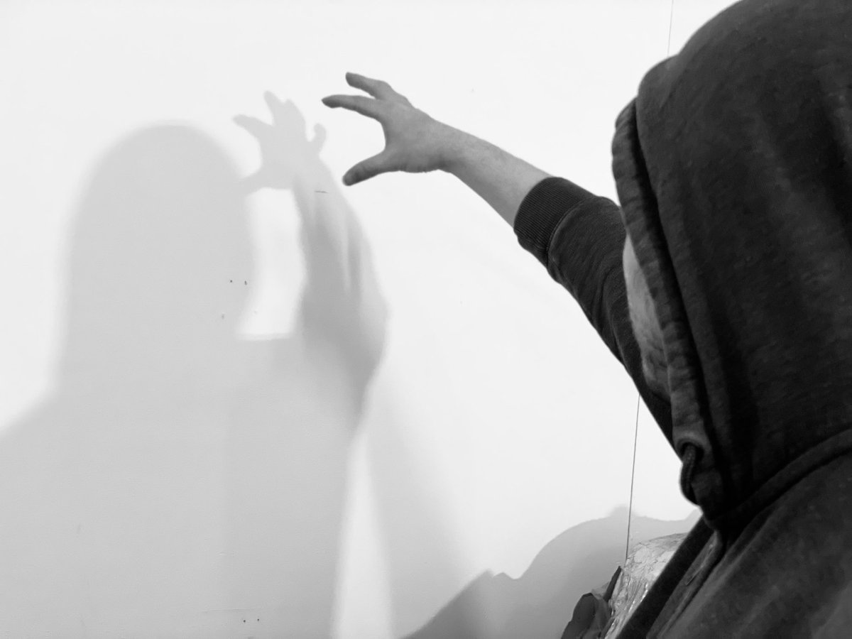 HeadwayArts's tweet photo. Mark from our Cirque de Spaghetti Troupe experimenting with shadows for his role #GhostOfChristmasPast #AChristmasCarol #InclusiveCircus #Dance #PhysicalTheatre @ace_national @TNLComFund #Actor #Improvisation Get your free tickets for A Winters Night’23 14th Dec https://t.co/qQW0Go06LI