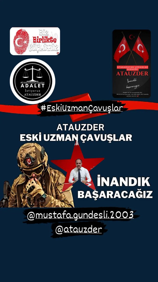 #EskiUzmanÇavuşlar 
İNANDIK BAŞARACAĞIZ💯
🤲🇹🇷❤💯💪
#enflasyon / #EbuUbeyde / Muhammed / "Filistin TV" / Kılıçdaroğlu / "Ali Koç" / #غزه_مقبرة_الغزاة / #sigara / "Antony Blinken" / #deprem /  #KASSAMTUGAYLARI / "Hasan Nasrallah" /
<a href="/ATAUZDER/">ATANAMAYAN UZMANLAR DERNEĞİ RESMİ X HESABI</a>
<a href="/gundes_46/">MUSTAFA GÜNDEŞLİ</a>