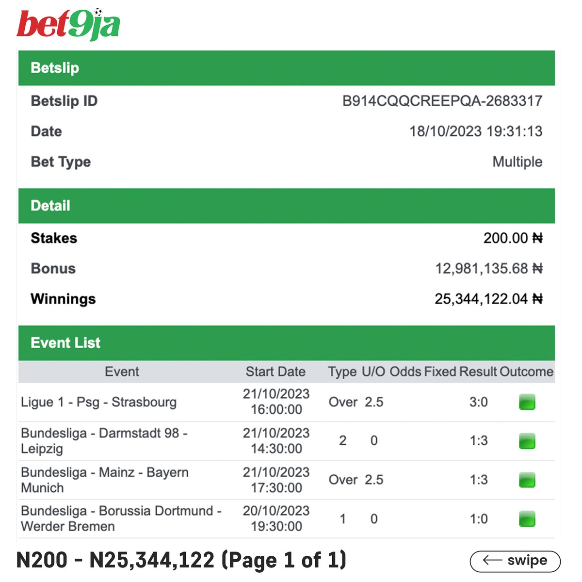Bet9ja: The home of #betBOOM! 💣 tweet media