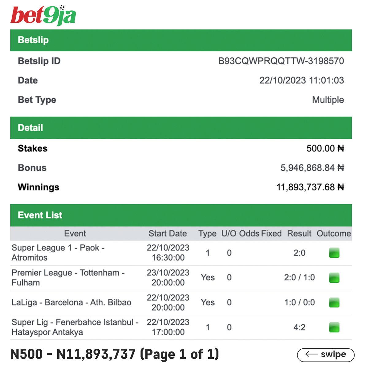 Bet9ja: The home of #betBOOM! 💣 tweet media