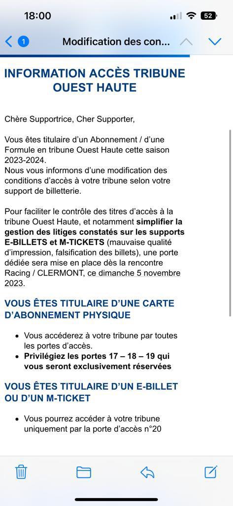 Xam_RCS's tweet image. Tribune Ouest Haute Supporters RIP les abonnés en populaire qui grugeaient #livercs