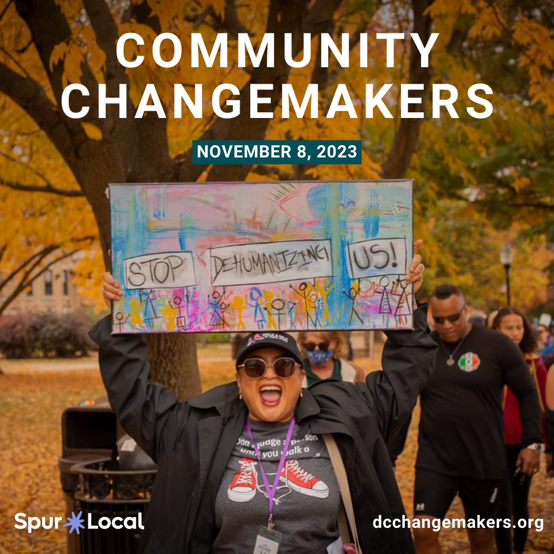 Turn up for Community Changemakers on November 8 at Hook Hall! REACT DC is recognized as a critical local nonprofit by @spurlocal and we can't wait to tell you about it. Get your ticket now! dcchangemakers.org

#SpurLocal
#CommunityChangemakers
#TheFutureisLocal