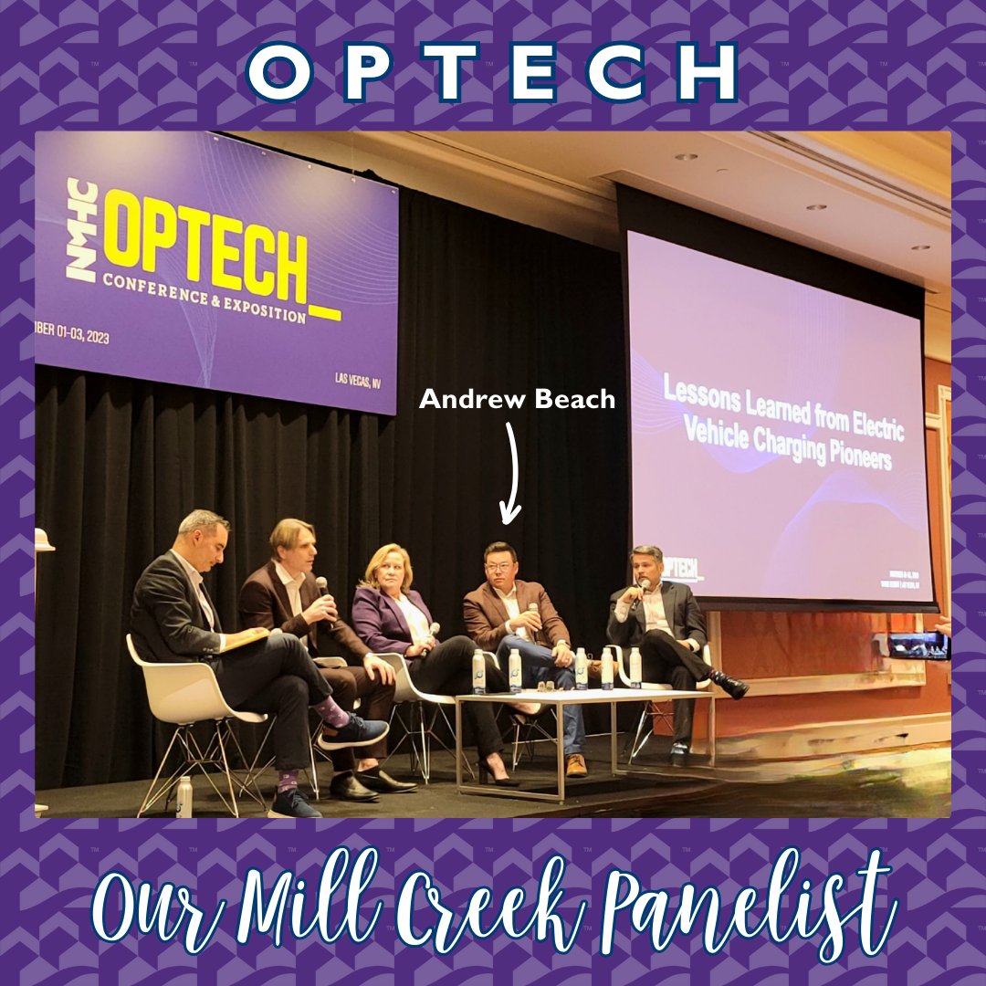 MillCreekRes's tweet photo. This week, Andrew Beach, Senior Vice President of Community Technology and Innovation, had the incredible opportunity to speak at Optech on Lessons Learned from Electrical Vehicle Power Stations!
#MillCreekRes #EV #Optech #PropertyManagement #Innovation #Technology https://t.co/dyz44xQFfC