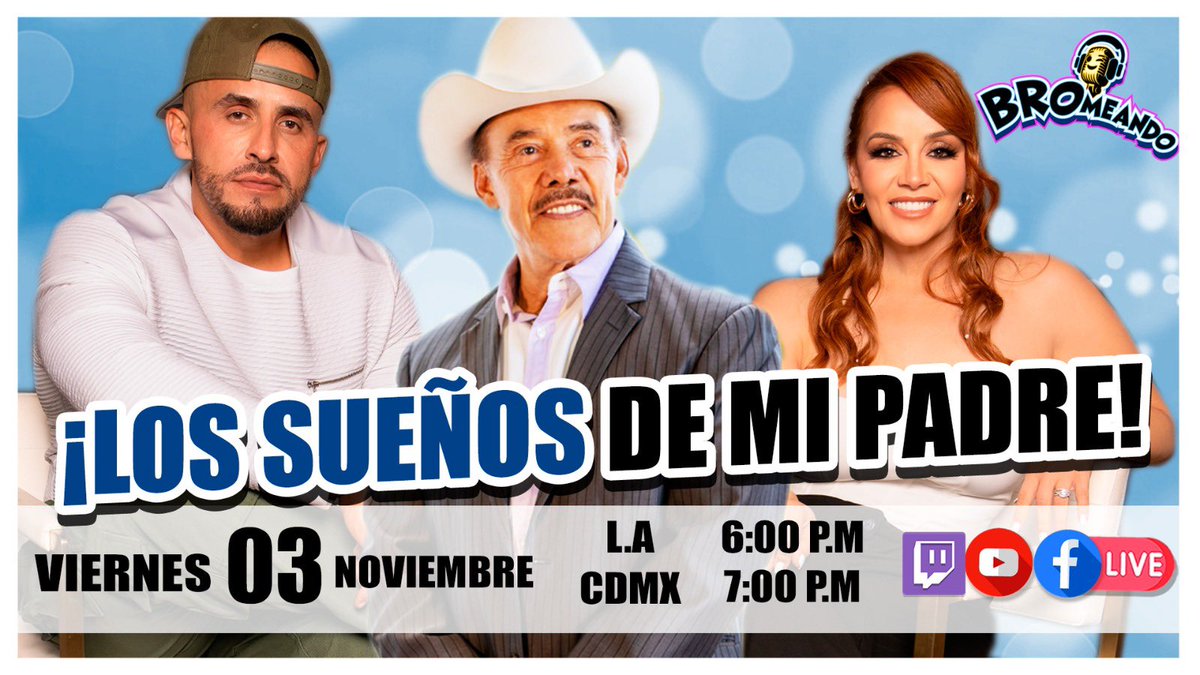 broconlosrivera's tweet photo. ¡Prepárate para “Los Sueños de Mi Padre”! 🎙️ ¡Queremos tu opinión! 
¿Qué te gustaría saber de Don Pedro Rivera? https://t.co/3brJDpue5D