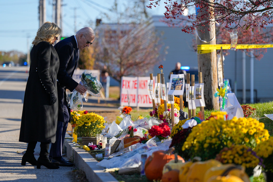 Today in Lewiston, Maine, President Biden and the First Lady spent time with the families, community members, and first responders personally impacted by the tragic shooting last week.