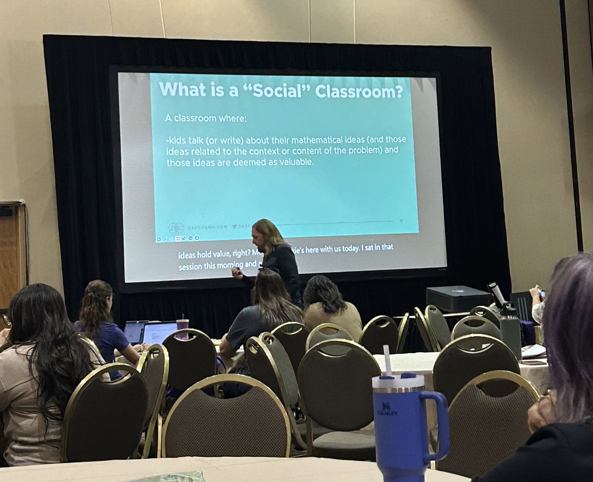 Yesss @Zakchamp ! LETS MAKE MATH MORE SOCIAL! 

Math is for everyone. 

Trust that learning is happening, whether we are there or not.

🥰

#CMCmath #CMCsouth #mathequity
