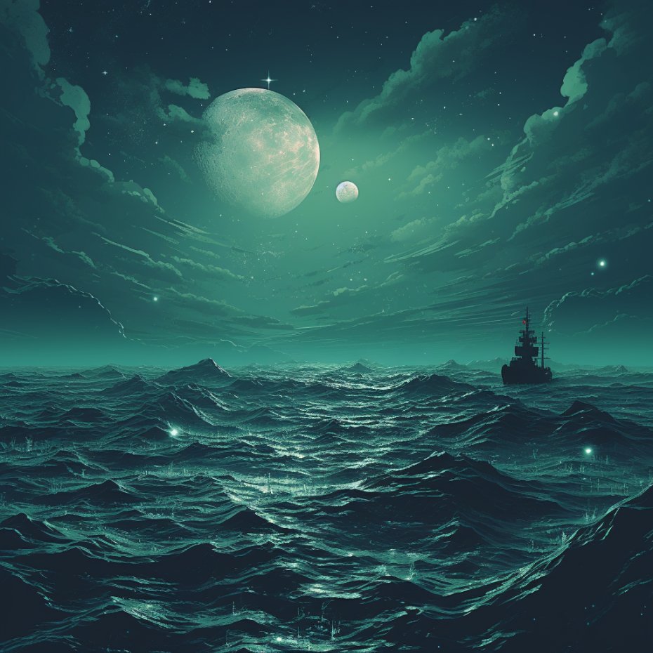 GameNameGen's tweet photo. Sea Green The Moon https://t.co/lexxHezxeb