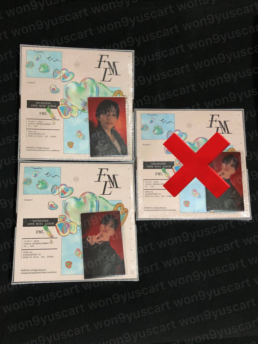 {#won9yusells} 

𓂋 SEVENTEEN FML CARAT VER.
𓏔 SEALED w/ POB 

⤷ ₱780 + sf
⤷ choose POB
⤷ dop: payo (prio payo) / negotiable / installment

t: seungcheol jeonghan joshua jun hoshi wonwoo woozi the8 mingyu dk seungkwan vernon dino