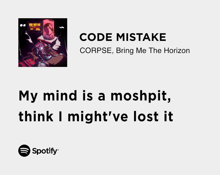 code mistake - oli sykes