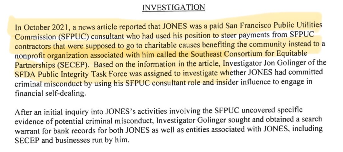 SusanDReynolds's tweet photo. Well, @EskSF @timredmondsf @DominicFracassa and @sfstandard may not give me credit for breaking the corruption stories, but the Feds did. In the #DwayneJones affidavit they single out my Oct. 2021 article as starting the investigation. 👇#WhosNext https://t.co/1vOyP6gmQf
