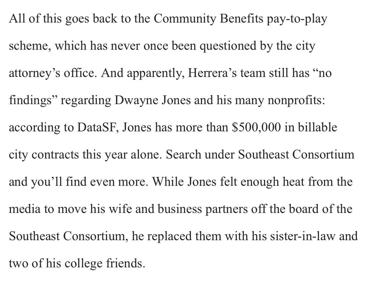 SusanDReynolds's tweet photo. Well, @EskSF @timredmondsf @DominicFracassa and @sfstandard may not give me credit for breaking the corruption stories, but the Feds did. In the #DwayneJones affidavit they single out my Oct. 2021 article as starting the investigation. 👇#WhosNext https://t.co/1vOyP6gmQf