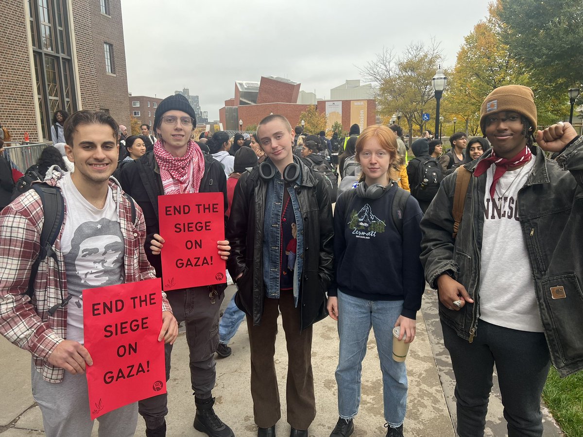ydsaumn's tweet photo. Over the last few weeks, members of YDSA @ UMN have been out protesting and demanding change for Palestine 🇵🇸 We urge all of you to attend a protest, write to your representatives, get involved, and make sure to not be silent on what is happening in Gaza. https://t.co/ncBXyywx0Y