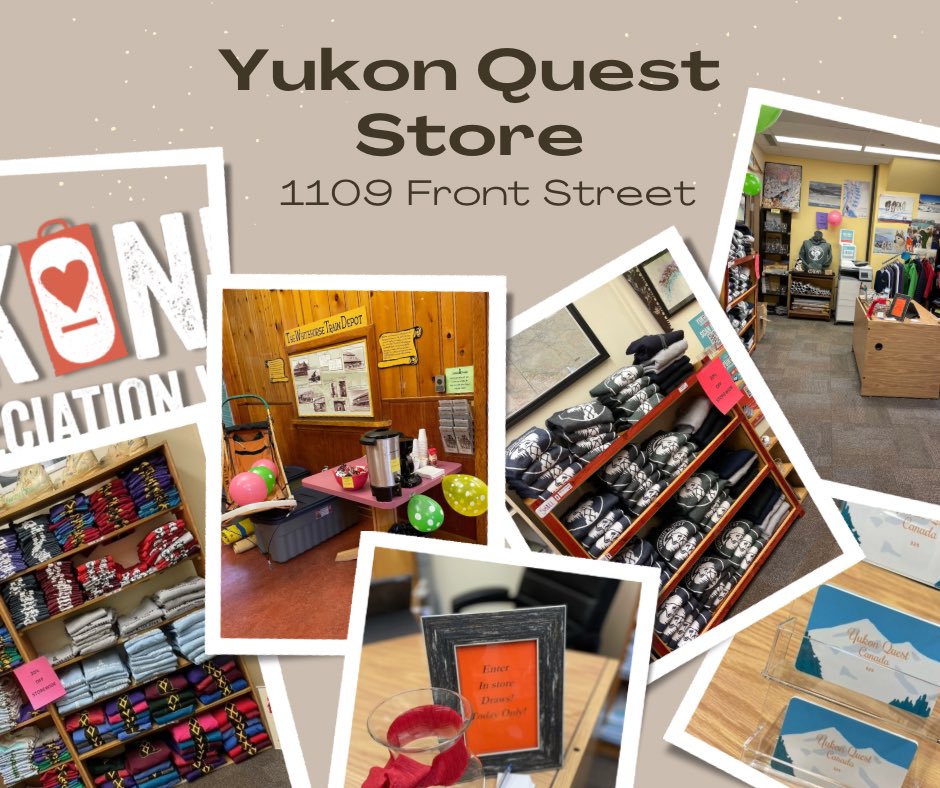 Join us right now for the coffee and hot chocolate at the Yukon Quest store! It’s Yukoner Appreciation Week and we have sales storewide on everything. Open until 7pm tonight and 9am-7pm on Saturday!