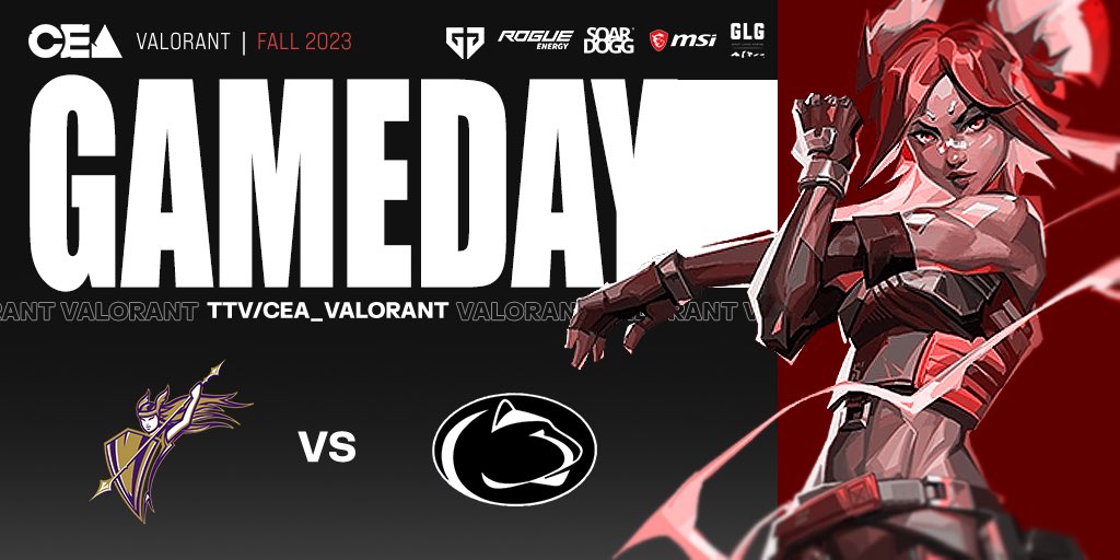 Tonight’s matchup is going live soon! - @PSUesports vs. <a href="/ConverseEsports/">Converse Esports</a> 

<a href="/GLGamingLounges/">GLG | Great Lakes Gaming</a> 

🎙️ <a href="/The_Llama77/">Llama77</a> &amp; <a href="/JoshPafundi/">Fundi</a> 
🎥 @zJuro98 &amp; @chellieVAL 

&gt;&gt;&gt; 8 EST @ twitch.tv/CEA_Valorant