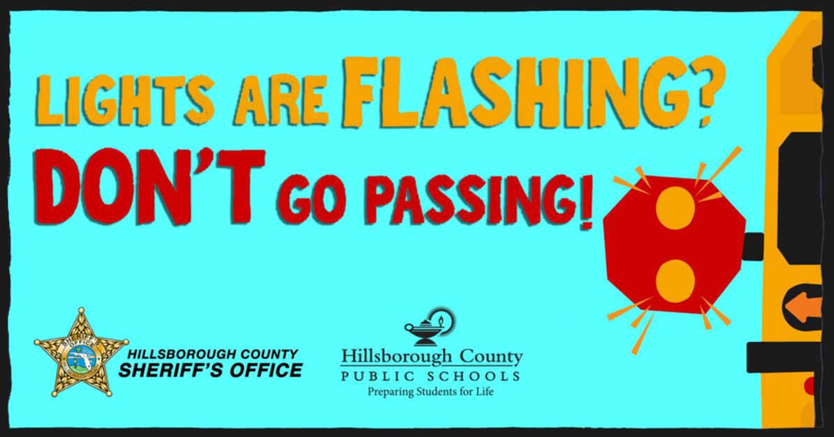 It’s illegal and it’s dangerous.

Don’t put our students’ lives at risk by passing a stopped school bus 🚌

To learn more about our Safety Program partnership with <a href="/BusPatrol/">Bus Patrol</a> &amp; <a href="/HCSOSheriff/">HCSO</a> – HillsboroughSchools.org/buspatrol