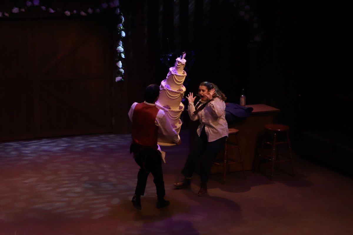 Where is he even going with that cake? Join us tonight at 7:30 to find out! Only two performances remain of “At the Wedding!”

Tickets available by visiting bit.ly/UniversityThea…