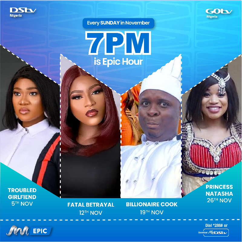 africamagictv's tweet photo. Get ready for an epic November on #AMEpic! Tune in to catch these thrilling movies every Saturday and Sunday all month long.
Download #MyDStv here: https://t.co/MtsQJSct5y or #MyGOtv here: https://t.co/T7zT1b5HyF to reconnect. https://t.co/O2jvhMgVMZ