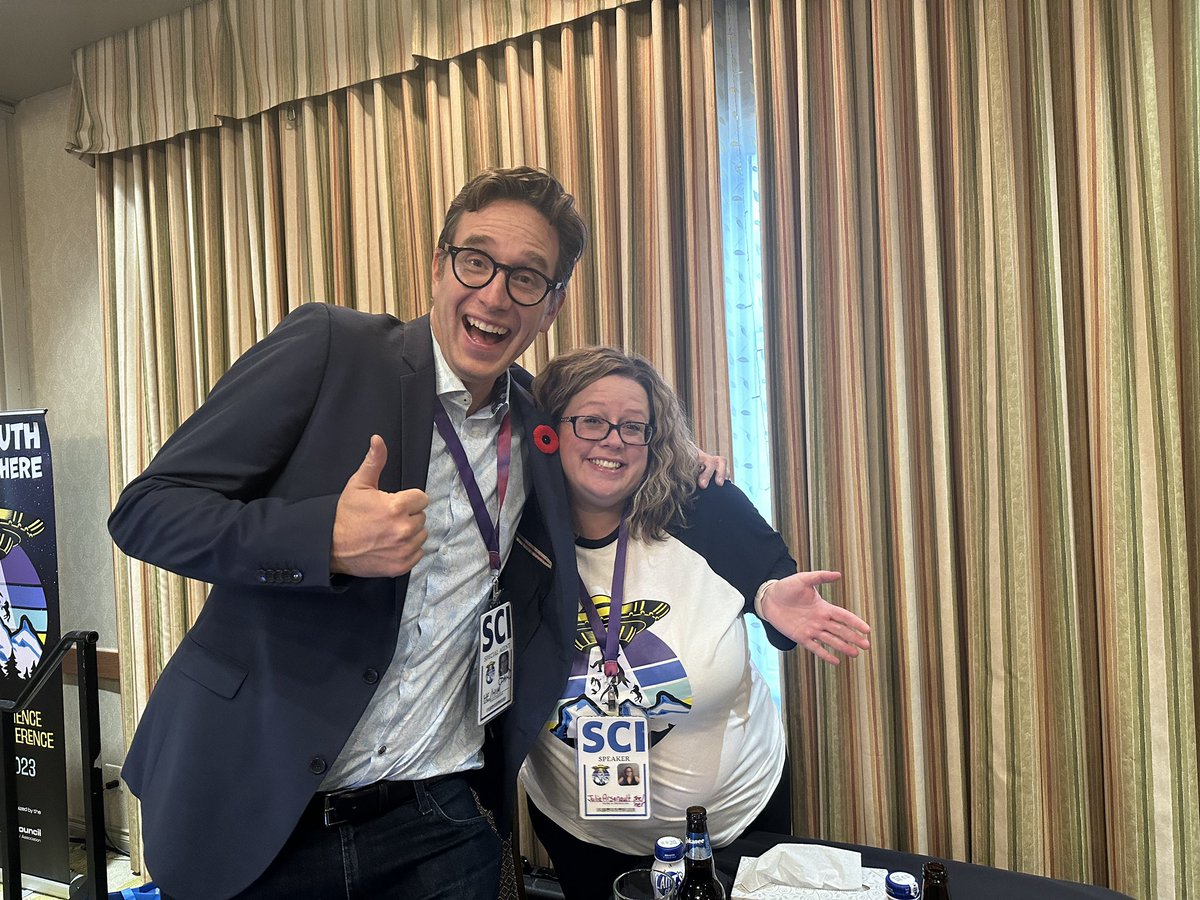 MmeAmandaGreen's tweet image. Our @hotonesgameshow challenge is off!  Let’s see how many @ATASciCouncil peeps make it through and that our special guest @riskindan and host @SciGeekJulie show them how it’s done! #atasc2023