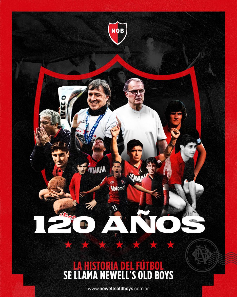 “𝐋𝐚 𝐡𝐢𝐬𝐭𝐨𝐫𝐢𝐚 𝐝𝐞𝐥 𝐟𝐮́𝐭𝐛𝐨𝐥 𝐬𝐞 𝐥𝐥𝐚𝐦𝐚 𝐍𝐞𝐰𝐞𝐥𝐥’𝐬 𝐎𝐥𝐝 𝐁𝐨𝐲𝐬”

𝐃𝐢𝐞𝐠𝐨 𝐀. 𝐌𝐚𝐫𝐚𝐝𝐨𝐧𝐚.

#120Newells ❤️🖤