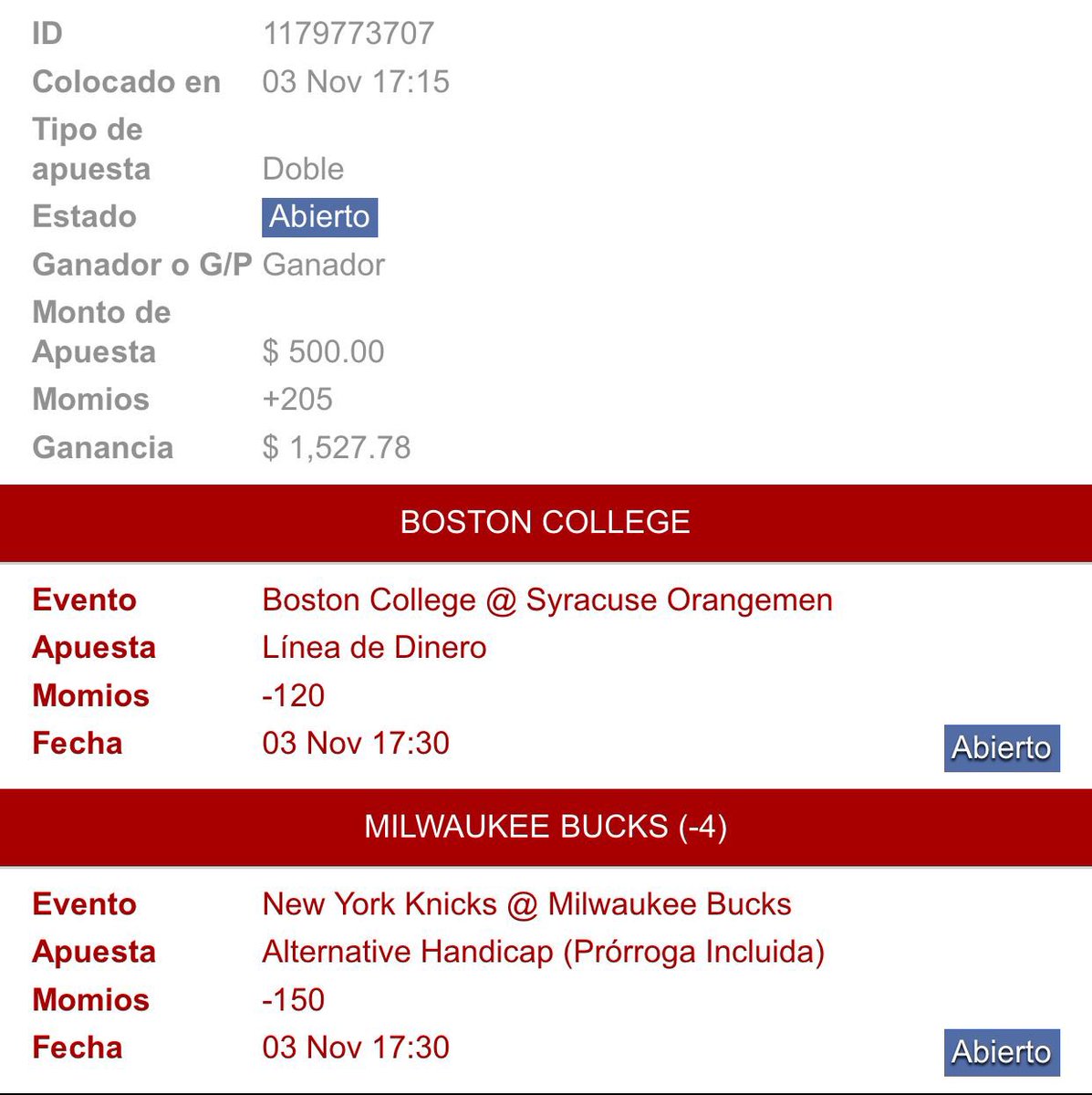 picks_tmt's tweet photo. ¡Listo el pick de hoy!

Vamos por NBA + NCAAF

BUCKS -4 + BOSTON COLLEGE ML

🤩💥🔥 https://t.co/bKDtzEVW1d