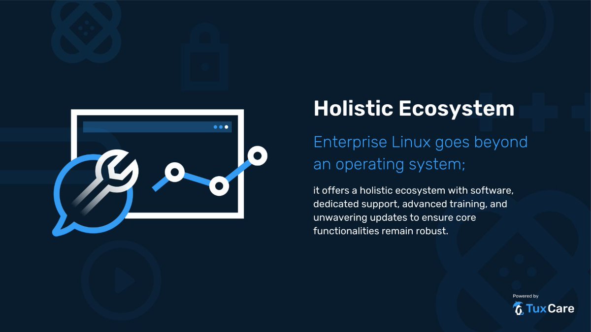 TuxCare_'s tweet image. 📚 What is Enterprise Linux? 🚀
Delve into the core characteristics, comprehensive support, and the art of balancing stability and innovation that define #EnterpriseLinux.
👇 To learn more about Enterprise Linux visit:
social.tuxcare.com/whatisenterpri…
#TuxCare