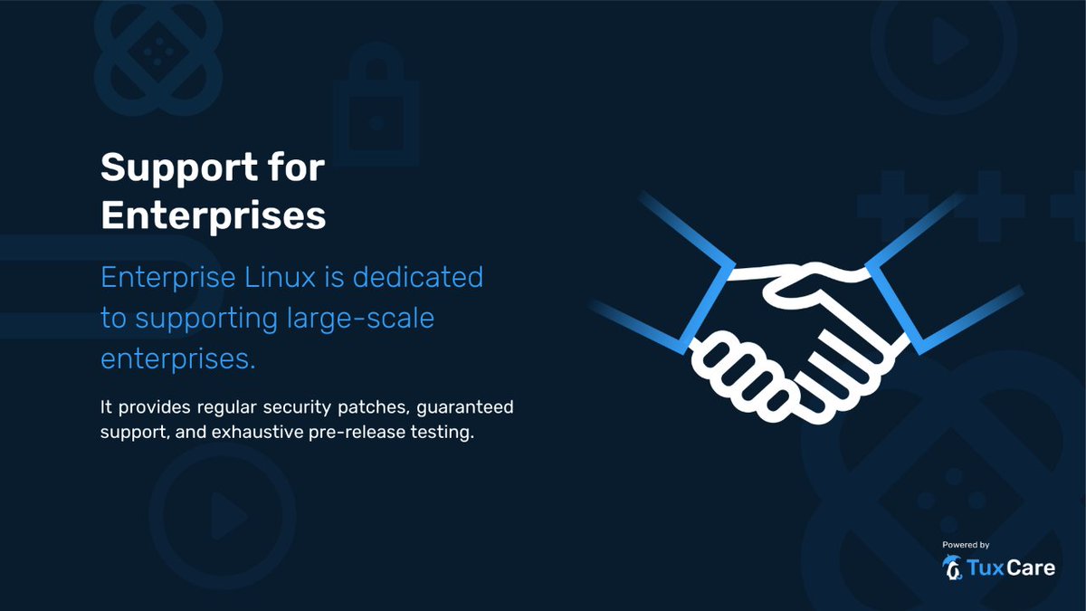 TuxCare_'s tweet image. 📚 What is Enterprise Linux? 🚀
Delve into the core characteristics, comprehensive support, and the art of balancing stability and innovation that define #EnterpriseLinux.
👇 To learn more about Enterprise Linux visit:
social.tuxcare.com/whatisenterpri…
#TuxCare
