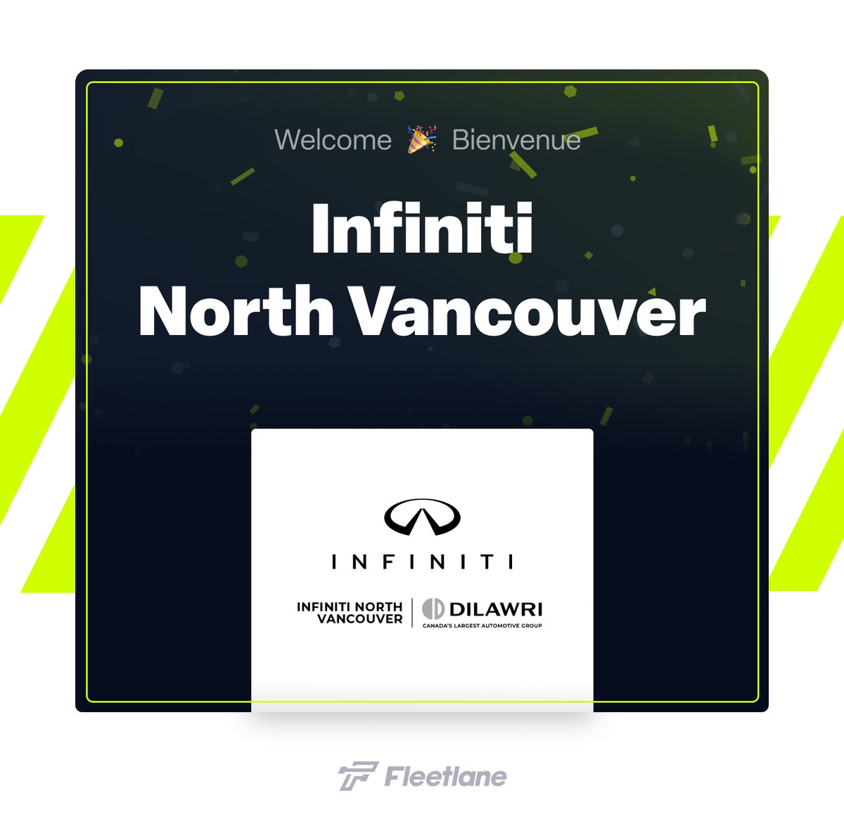 GoFleetlane's tweet photo. We’re thrilled to announce that Infiniti North Vancouver has chosen Fleetlane to manage their loaner car and mobility services. With our all-in-one solution, they're saving time, money, and provide a top-notch client experience!

#CarDealership #FleetManagement #ConnectedCar https://t.co/adE4mdfdGA