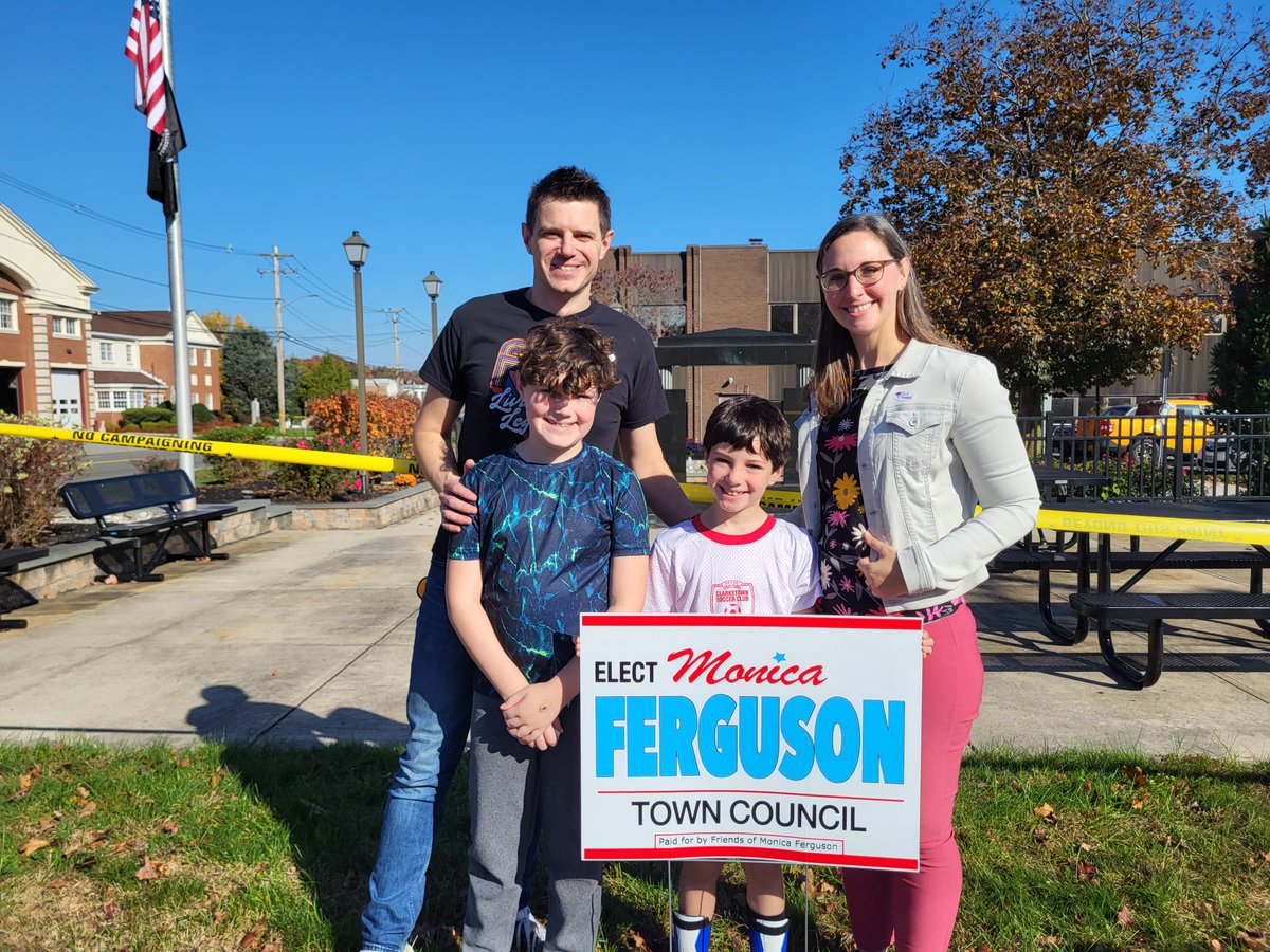 Early voting is here My husband James and I brought our boys to witness and promote the value of civic duty. My fellow 'Row A' candidates cast our ballots during early voting. Questions on our platforms? Please feel free to drop us a line, or read here: ferguson4clarkstown.com
