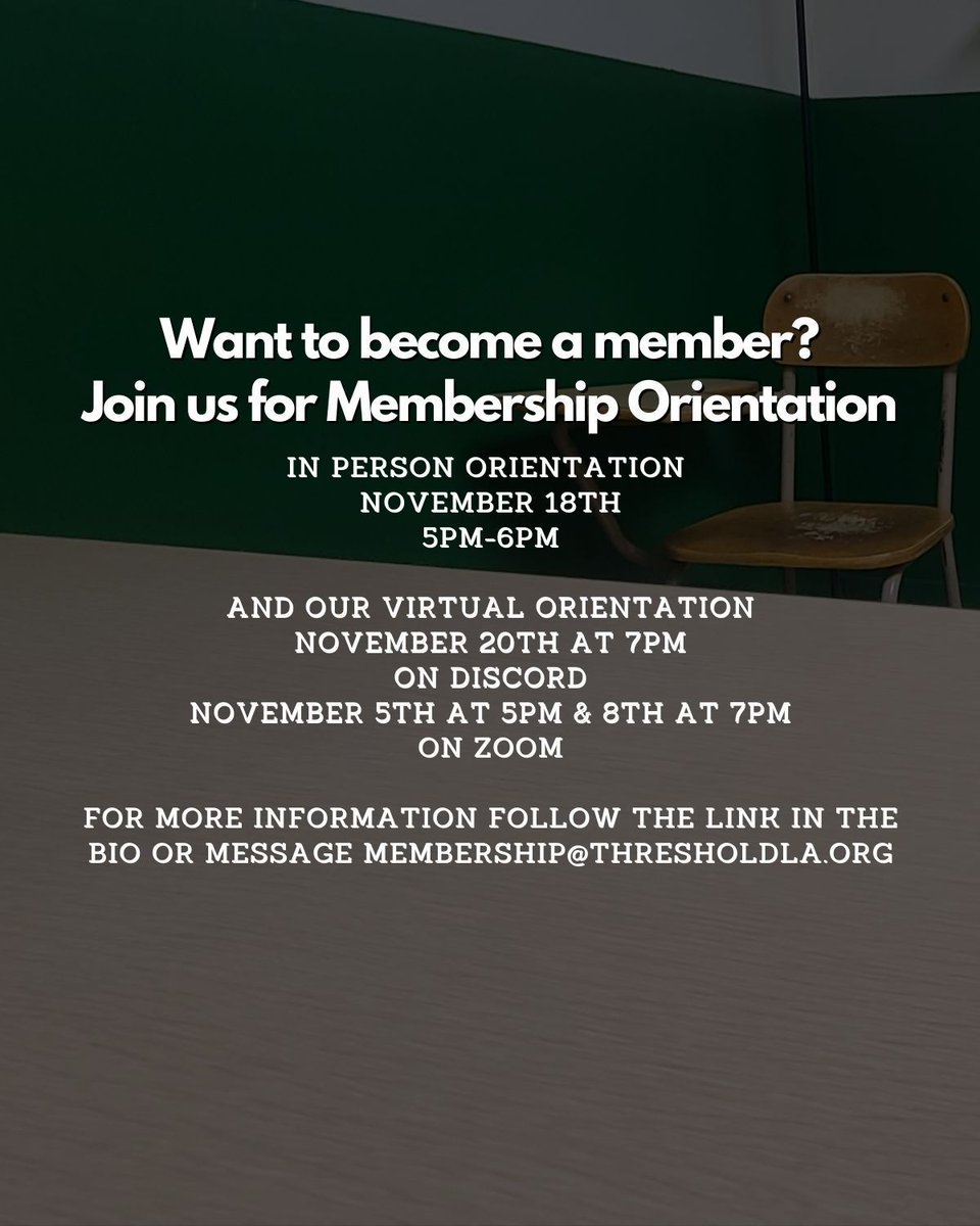 Orientation is where you'll learn about our facility, mission, rules, and etiquette at our parties &amp; events &amp; the basics of what to expect at Threshold.
#thresholdsociety #threshold #losangelesdungeon #lakink #losangeleskink #thresholdla #kinkcommunity #threshold_la #kinkstagram