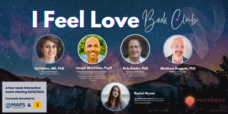 Tactogen (@tactogeninc) on Twitter photo Our last session of the I Feel Love book club will feature Tactogen's CEO <a href="/mattbagg/">Matt Baggott</a> and <a href="/RachelNuwer/">Rachel Nuwer</a> on 11/6. We hope to see you there! Our last session of the I Feel Love book club will feature Tactogen's CEO <a href="/mattbagg/">Matt Baggott</a> and <a href="/RachelNuwer/">Rachel Nuwer</a> on 11/6. We hope to see you there!