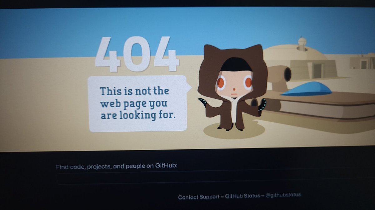 Just tried to push my code, but github decided it needed break. It's down folks 😅
#GitHub