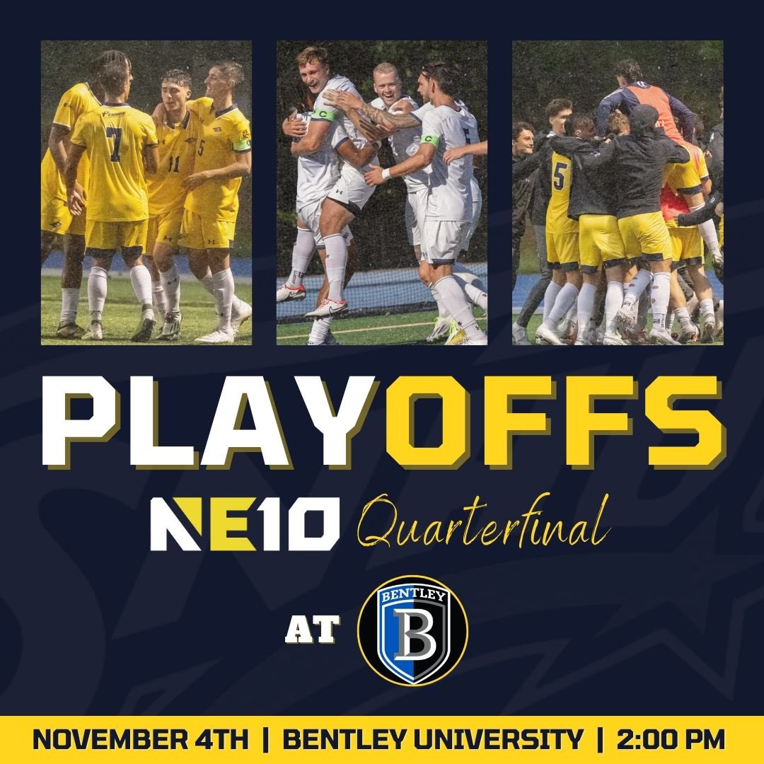 Tomorrow we will be facing Bentley in the first round of the NE10 Playoffs.

#EverydayMatters #SNHU #Penmen