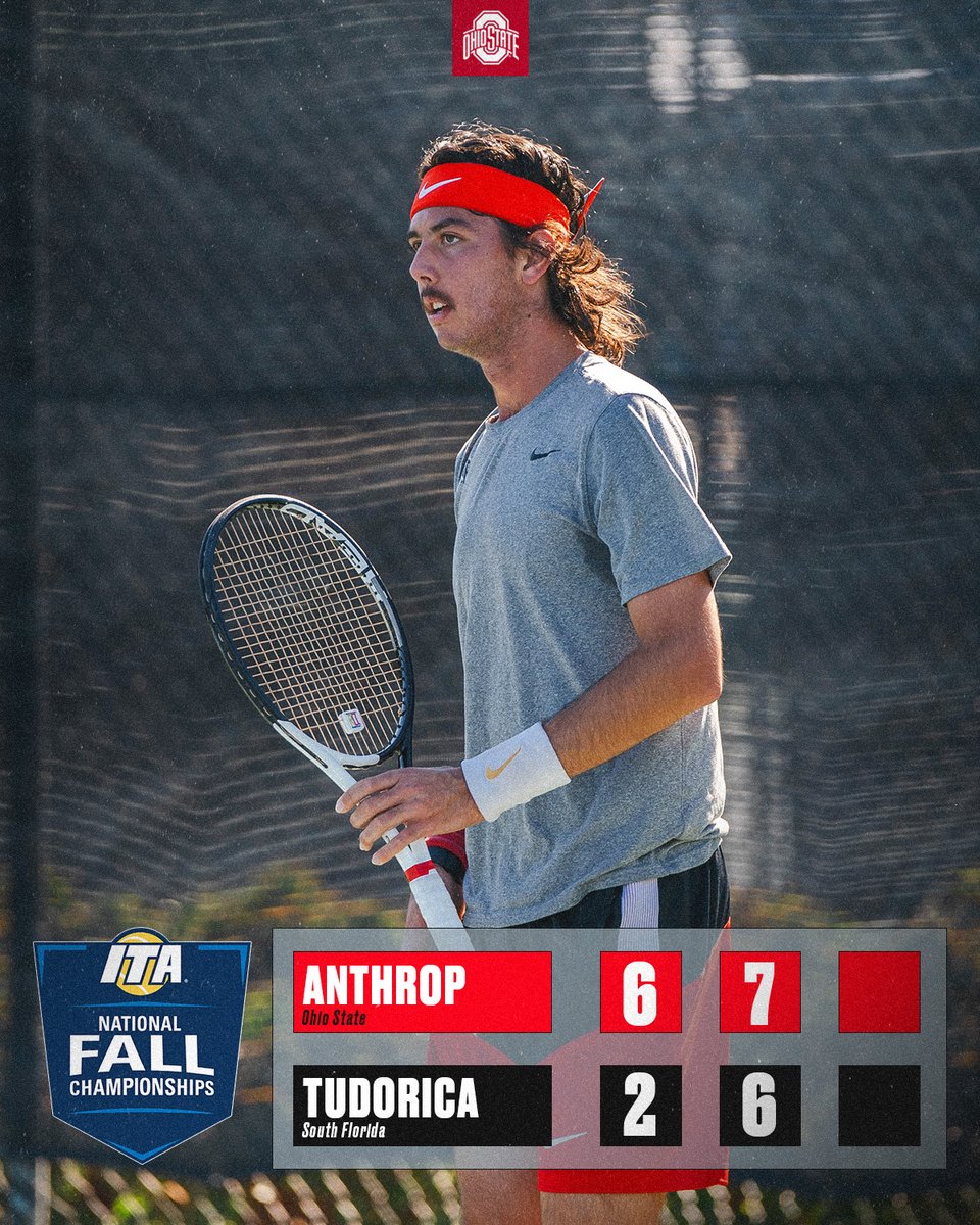 THIS GUY 👨... ...he's a semifinalist at the ITA Fall National Championship #GoBucks