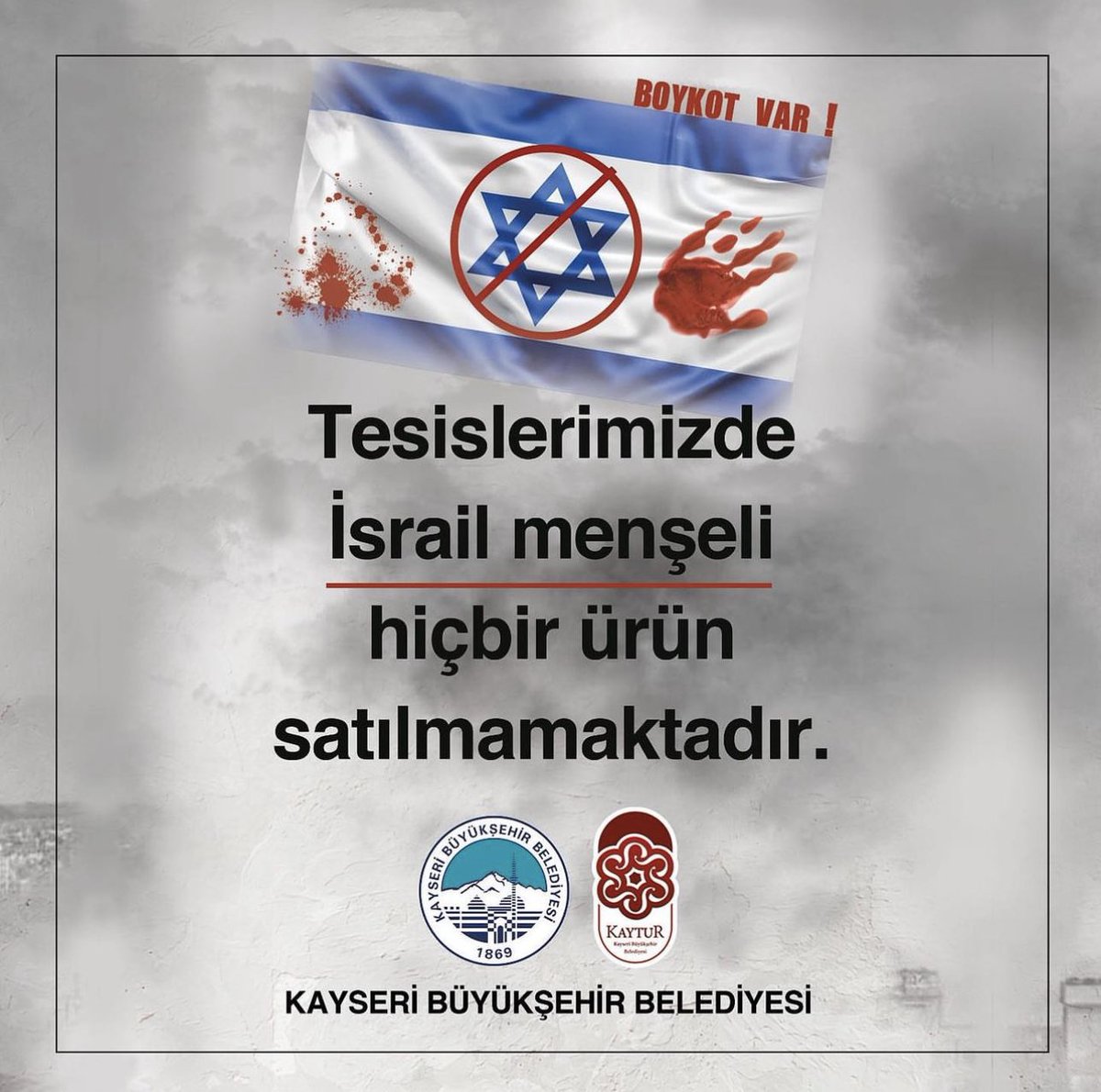 ErdemOzveren571's tweet photo. 💢 Kayseri Büyükşehir Belediyesi de
Tüm Sosyal Tesislerinden
İsrail Ürünlerini Kaldırdığını Duyurdu. https://t.co/yXrsMavOxZ
