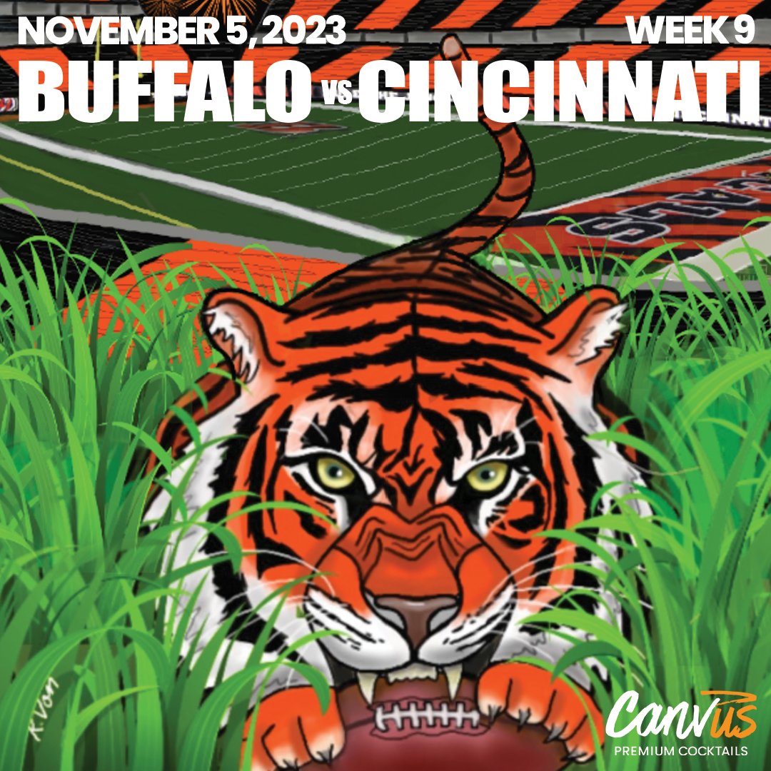 Bengals's tweet photo. All striped everything.

Canvus Game Poster | @DrinkCanvus https://t.co/nlgUTNvTjE