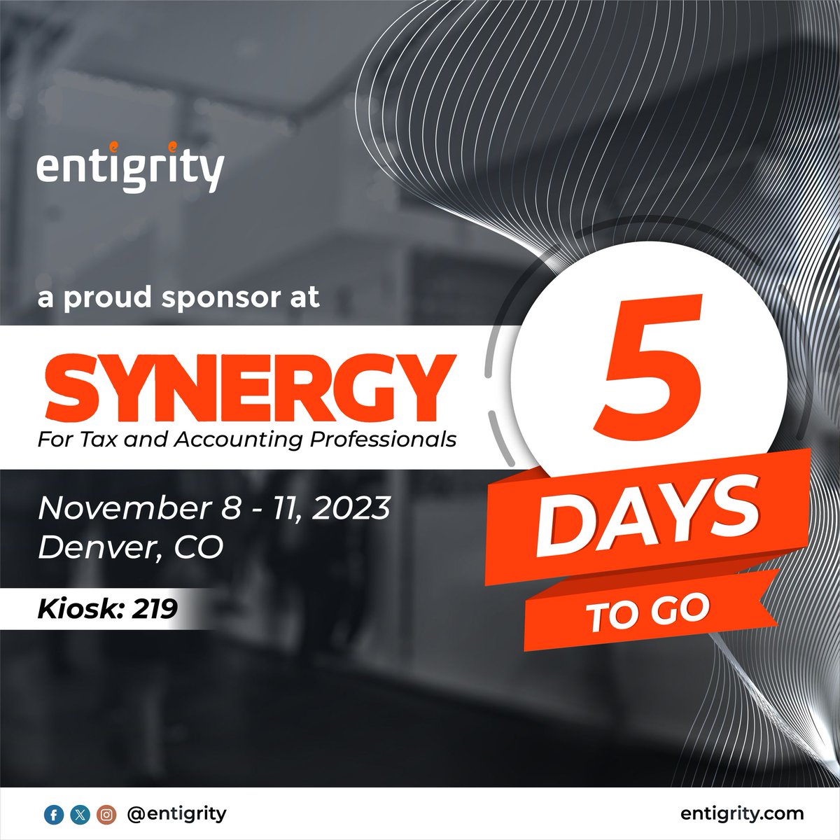 mycpeone's tweet image. #5 days to go for an exhilarating experience at Synergy 2023 in Denver!

#Entigrity #SynergyConference #ThomsonReuters #Accounting