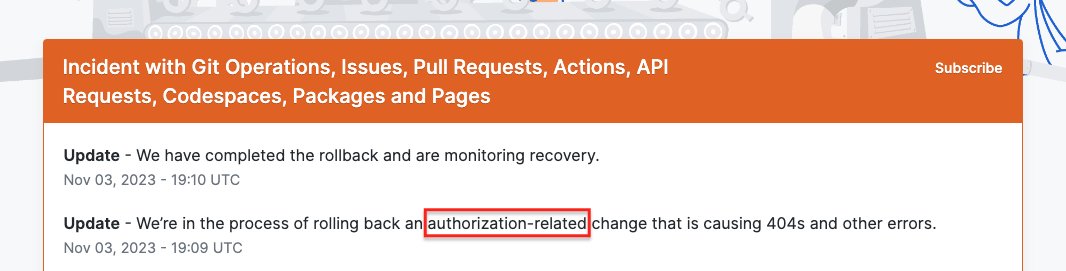 KaranKajla's tweet photo. @github should've used @warrant_dev https://t.co/CU07dytwDo