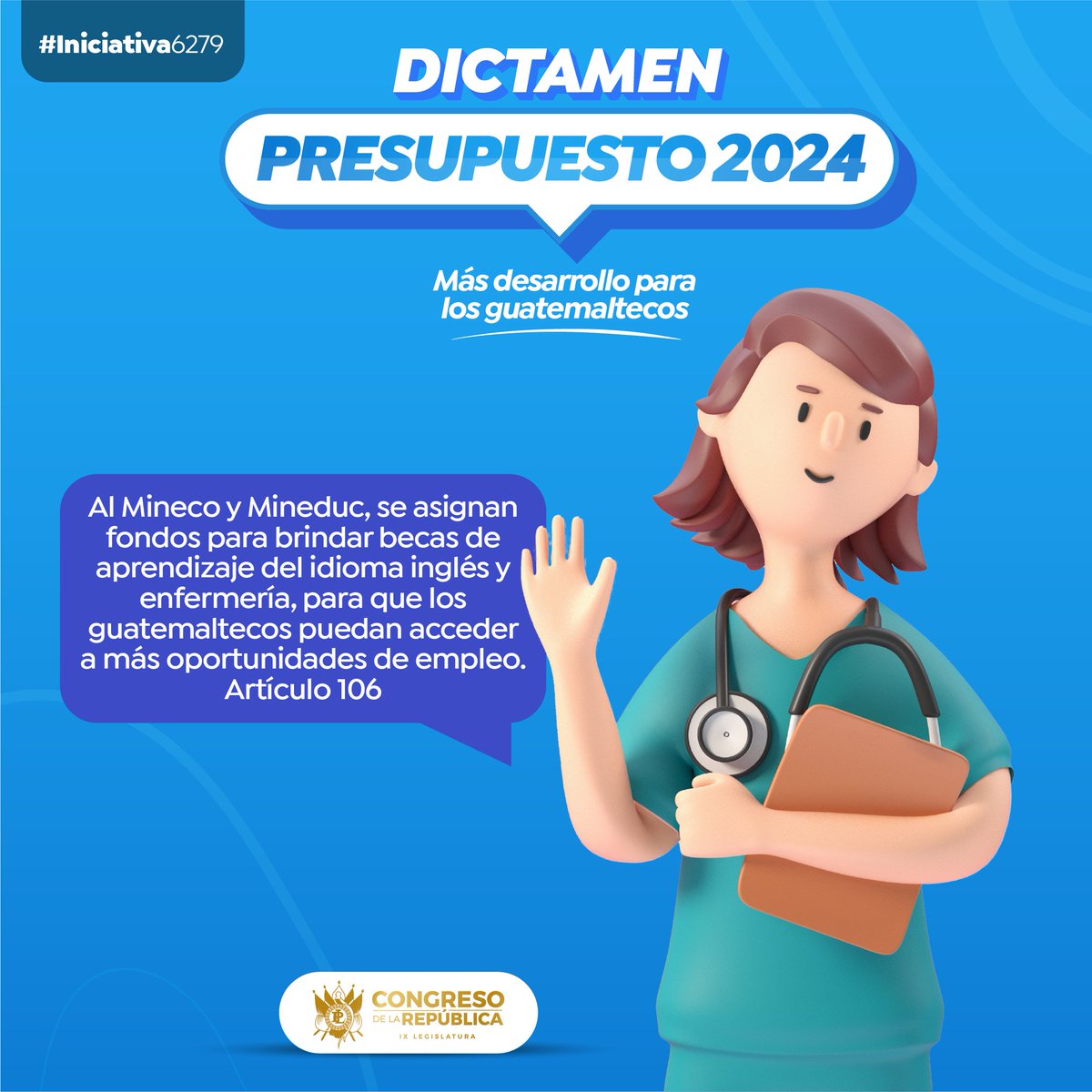 Garantizar el acceso a la educación de los   guatemaltecos, también es prioridad para los diputados.

Por ello, destinan fondos para becas de enseñanza del idioma inglés y enfermería.

🇬🇹#CongresoDinámico
🔎#TransparenciaLegislativa