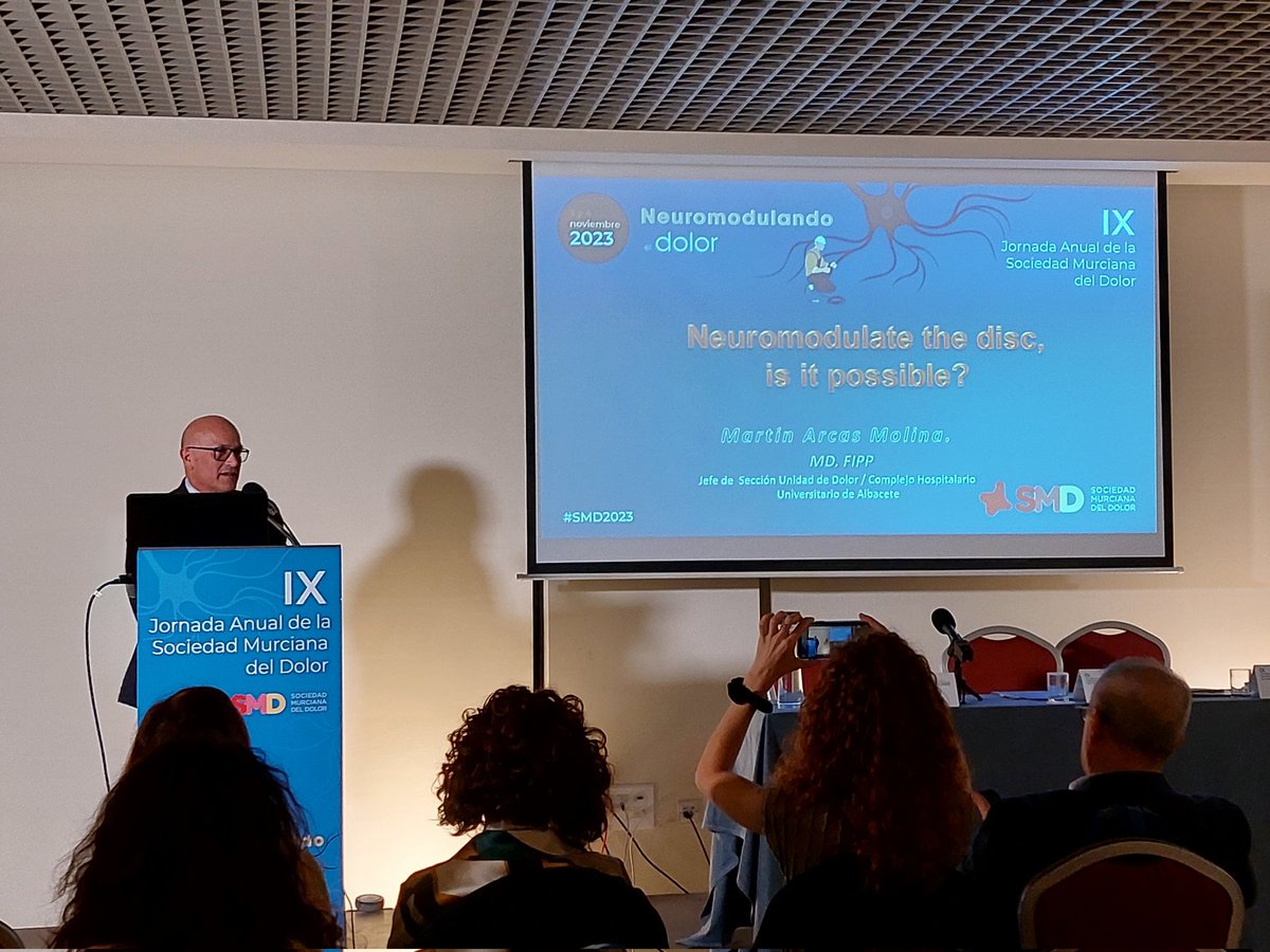 Gran repaso de la neuromodulación del disco. ¿Se puede o no? <a href="/SMurcianadolor/">Sociedad Murciana del Dolor</a> <a href="/MartinArcas/">MARTIN ARCAS MOLINA</a>