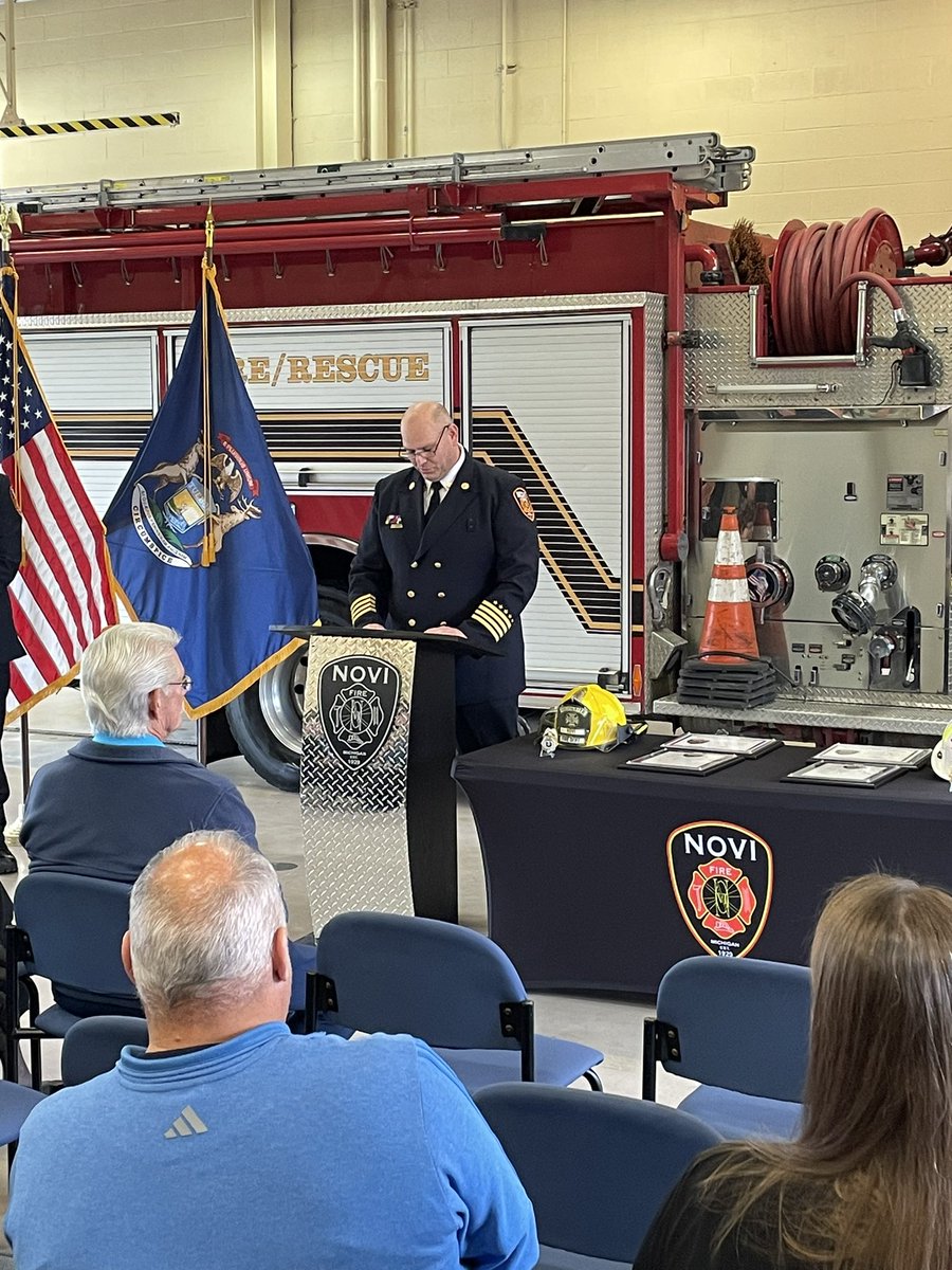 novifire's tweet photo. Hey Novi! Join us in congratulating Todd Seog on his promotion to Assistant Fire Chief. Todd has been full time with Novi since 1999 and can’t wait to serve as Assistant Chief! https://t.co/Mkt8ftXcuK