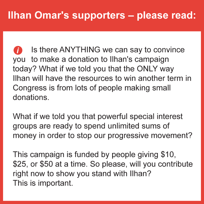 IlhanMN's tweet photo. I need your support – please don't scroll past this: