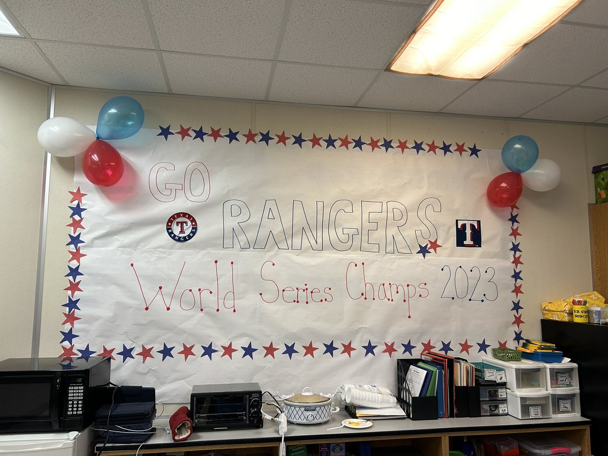 I enjoyed my visit to the <a href="/Rangers/">Texas Rangers</a> celebration  <a href="/BBOwenES/">BB Owen Elementary</a> Thanks for the invitation. Go Rangers! #BBOPride