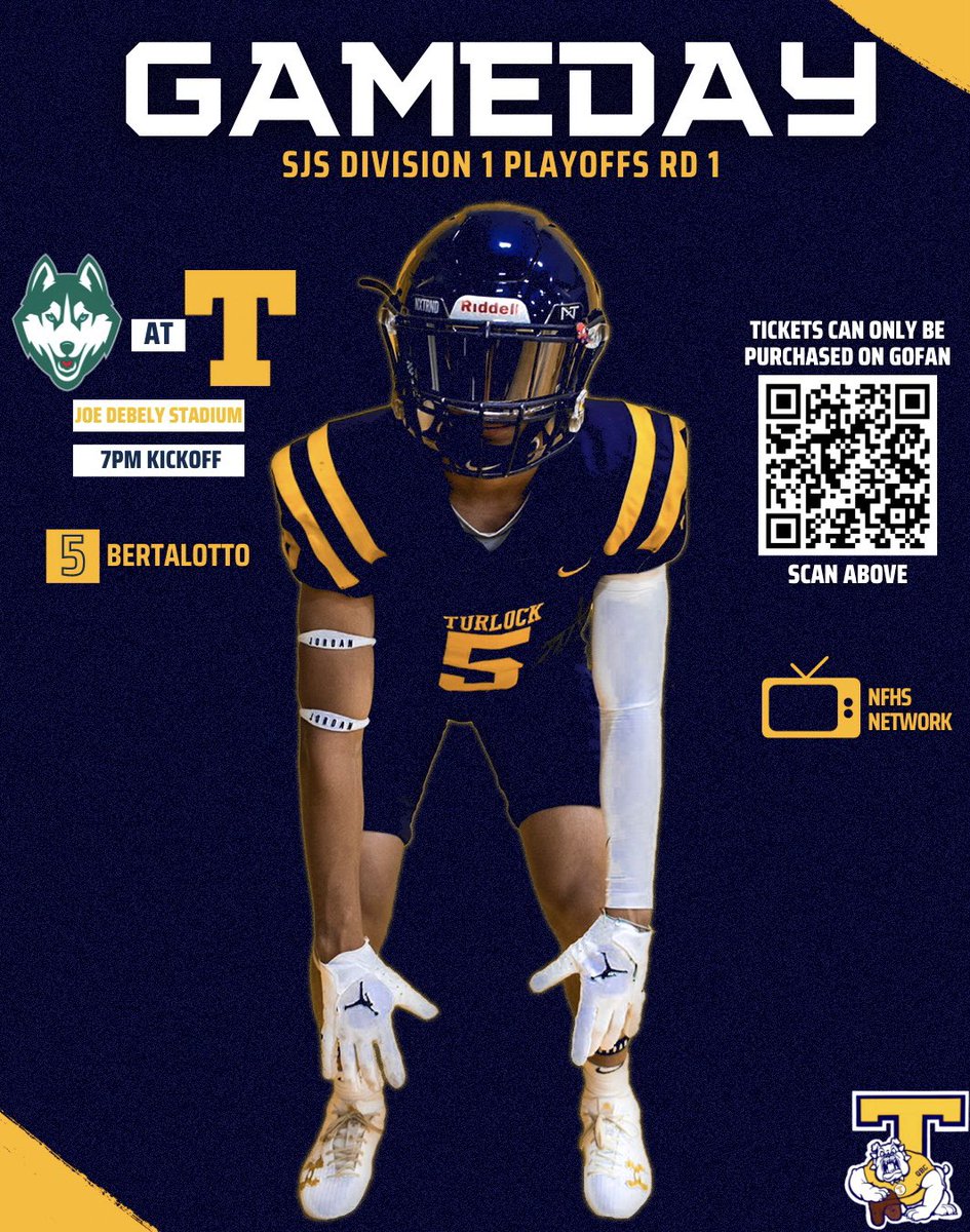 Back at our place tonight. 😎🏠

#SJSPlayoffs | #TurlockFootball #GoDogs