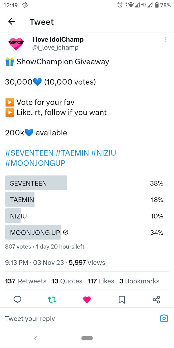 LawrenceJyoti's tweet photo. @i_love_ichamp VOTE FOR #MOONJONGUP 💚 https://t.co/UHoFyGyY5y