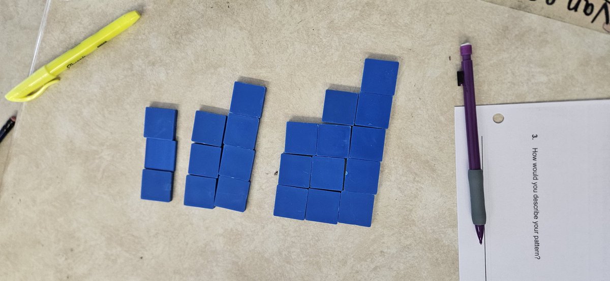 michael_tchr's tweet image. Students @StAndreTCDSB using #mathup to look at the 1st 5 terms in a pattern.