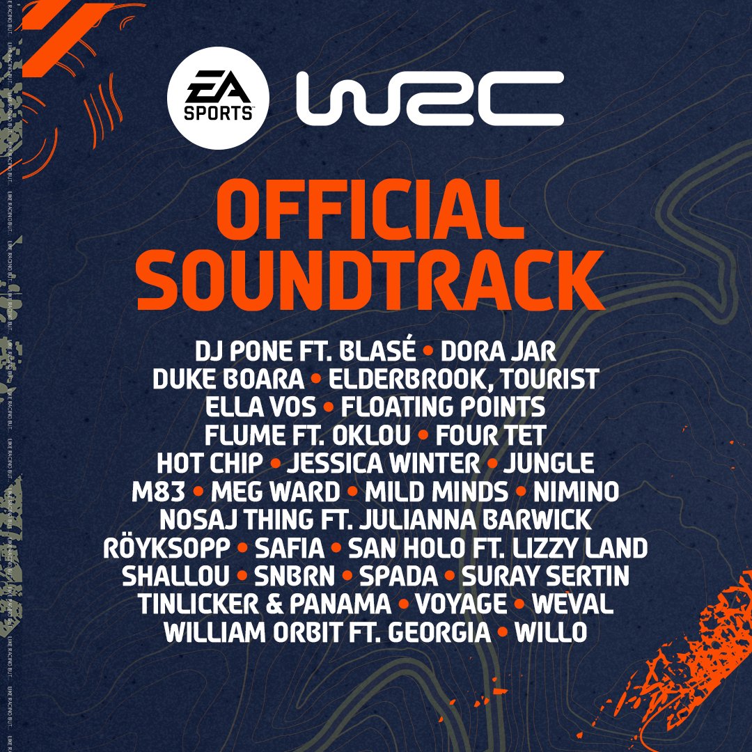 Believe Sync (@believesync) on Twitter photo The World Rally Championship (WRC) 2023 Soundtrack features “All I Want ft. Blasé” by <a href="/djpone1/">DJ PONE</a> 🏎️🏁
<a href="/EA/">Electronic Arts</a> <a href="/EASPORTSWRC/">EA SPORTS WRC</a> #WRC23
Playlist: open.spotify.com/playlist/4wbGZ… The World Rally Championship (WRC) 2023 Soundtrack features “All I Want ft. Blasé” by <a href="/djpone1/">DJ PONE</a> 🏎️🏁
<a href="/EA/">Electronic Arts</a> <a href="/EASPORTSWRC/">EA SPORTS WRC</a> #WRC23
Playlist: open.spotify.com/playlist/4wbGZ…