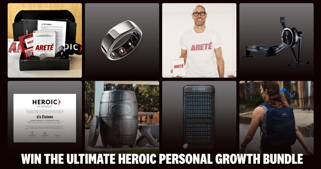sunfreeny's tweet image. This giveaway looks AWESOME!!! Check it out: The Ultimate Heroic Personal Growth Bundle. heroic.us/optimize/arete…