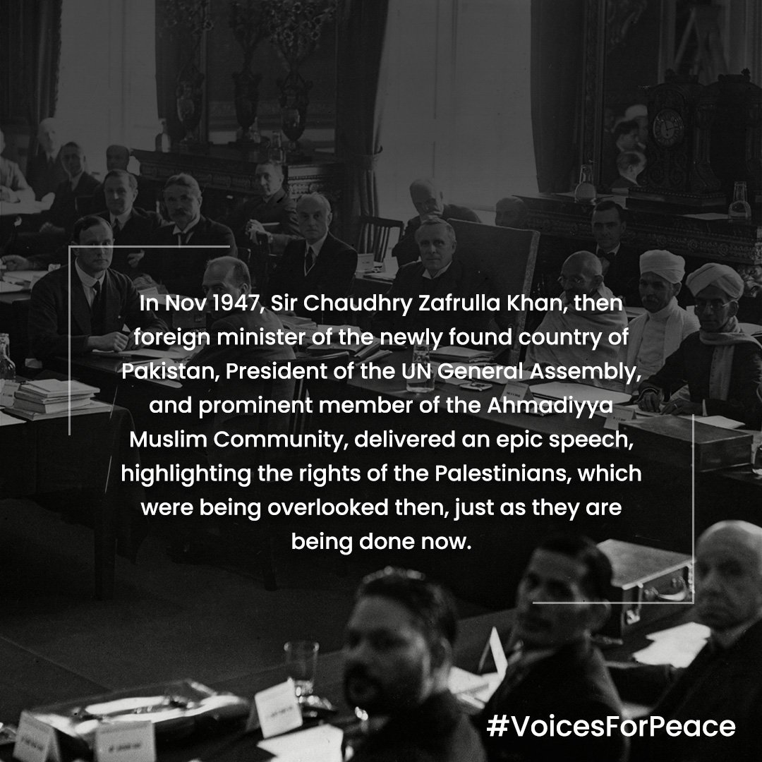 AhmedSarmed's tweet photo. "At every level of society, the requirements of justice must be fulfilled, so that each person, regardless of creed, caste or colour, is able to stand upon his or her own two feet with dignity and honour." - Hazrat Mirza Masroor Ahmad #VoicesForPeace https://t.co/9XiBPASgOx