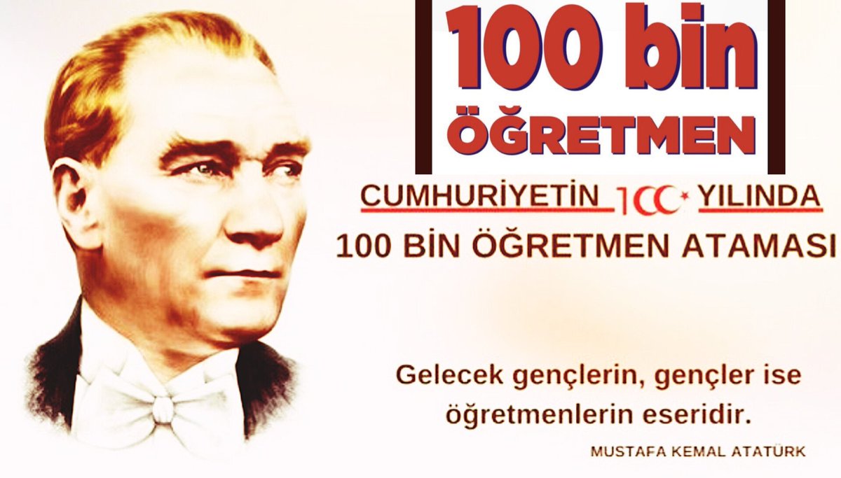 Öğretmenlerimizi mutlu etmenin tek yolu onları sınıflarına, öğrencilerine kavuşturmaktır...

Cumhuriyetin 100.Yılana 100Bin Öğretmen Ataması YAKIŞIR <a href="/tcmeb/">Millî Eğitim Bakanlığı</a>

<a href="/RTErdogan/">Recep Tayyip Erdoğan</a>
<a href="/Yusuf__Tekin/">Yusuf Tekin</a>
<a href="/hasandogan/">Hasan Doğan</a> <a href="/fahrettinaltun/">Fahrettin Altun</a> <a href="/iletisim/">T.C. İletişim Başkanlığı</a> <a href="/efkanala/">Efkan Âlâ</a> <a href="/mustafaelitas/">Mustafa Elitaş</a> <a href="/CBegitimogretim/">TCCB EĞİTİM VE ÖĞRETİM POLİTİKALARI KURULU</a> <a href="/NumanKurtulmus/">Numan Kurtulmuş</a>